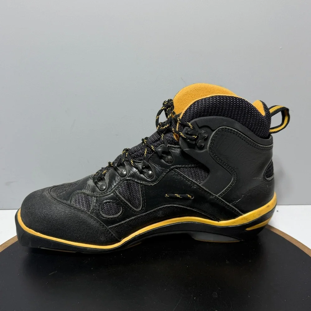 LL Bean Gore-Tex Ski Boots Men 9.5 SNS Profil‎ Black Yellow Cross Country Ski